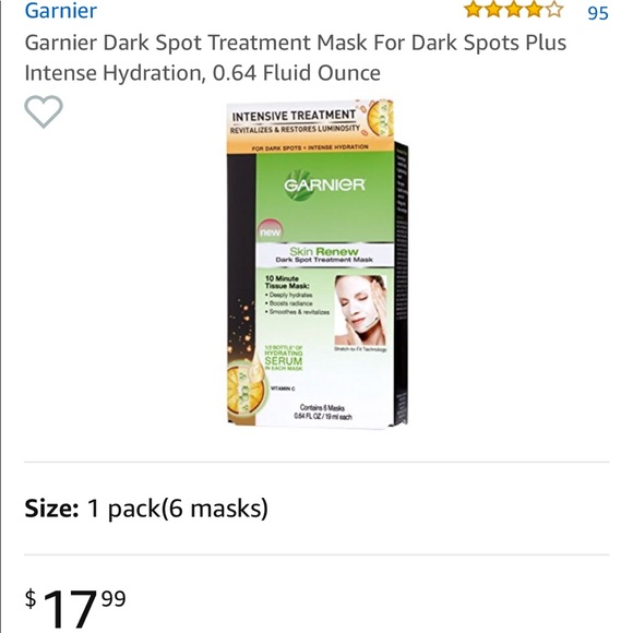 Garnier Skin Renew Dark Spot Treatment Masks - Picture 2 of 6
